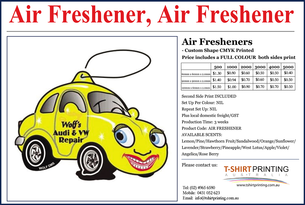 Car air refresheners